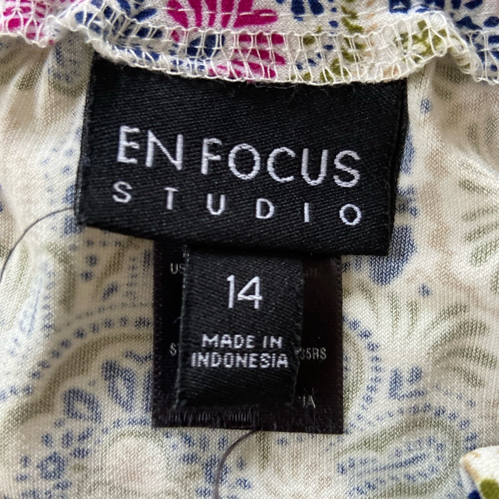 Enfocus Studio Multicolor Patterned Midi Dress 3/… - image 4